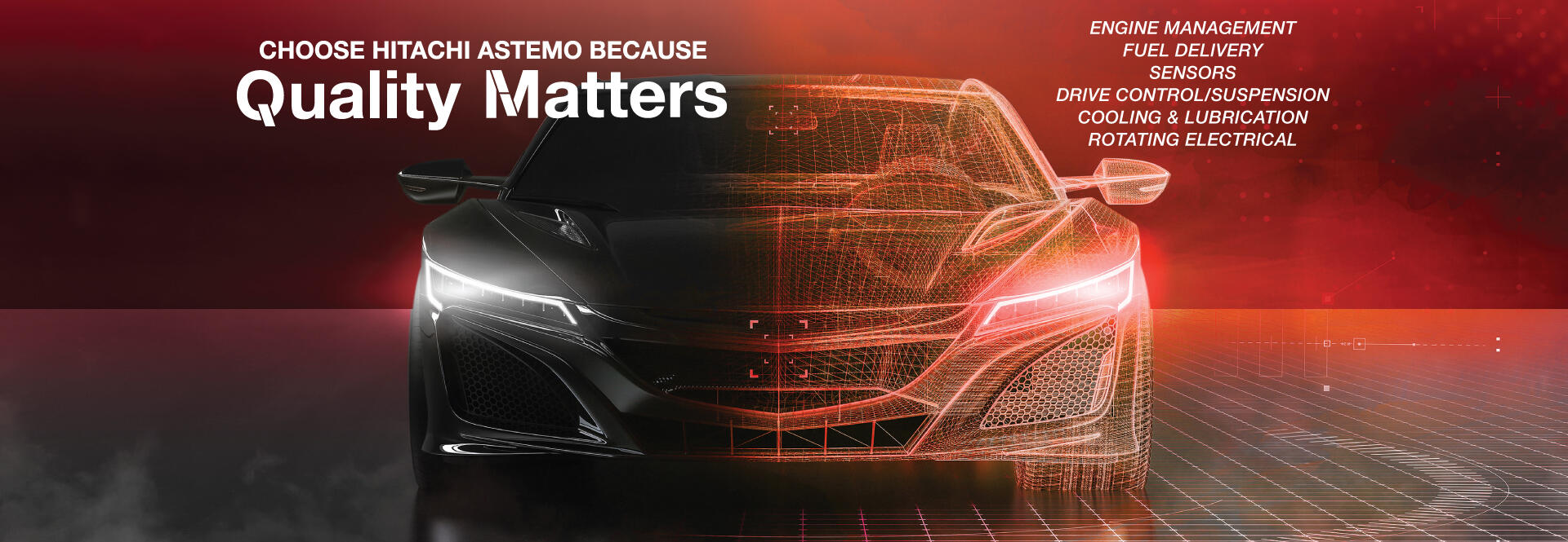 Choose Hitachi Astemo because Quality Matters