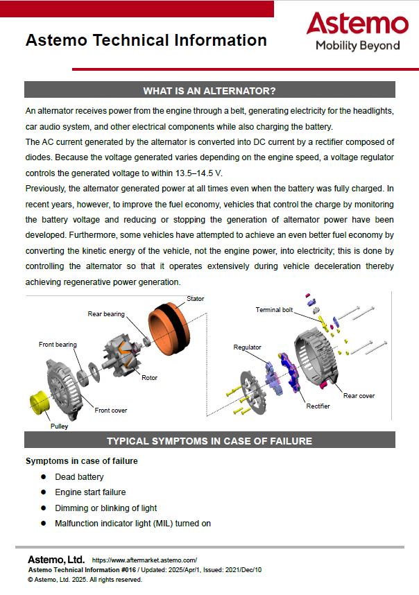 WHAT IS AN ALTERNATOR?