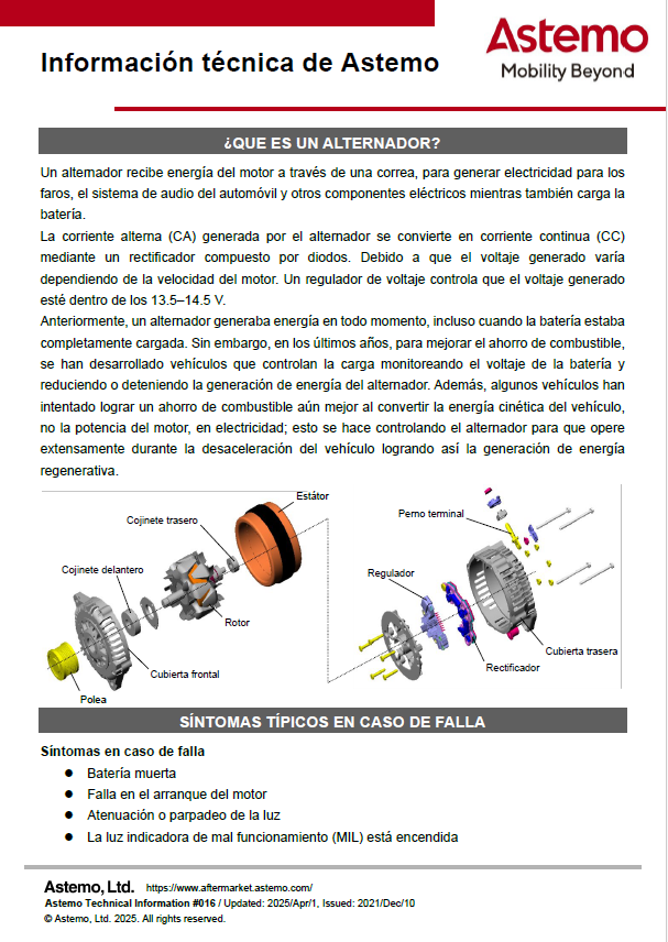 ¿ QUE ES UN ALTERNADOR?