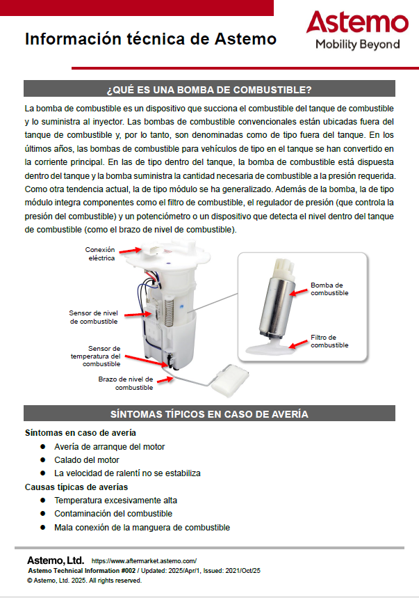 ¿QUÉ ES UNA BOMBA DE COMBUSTIBLE?