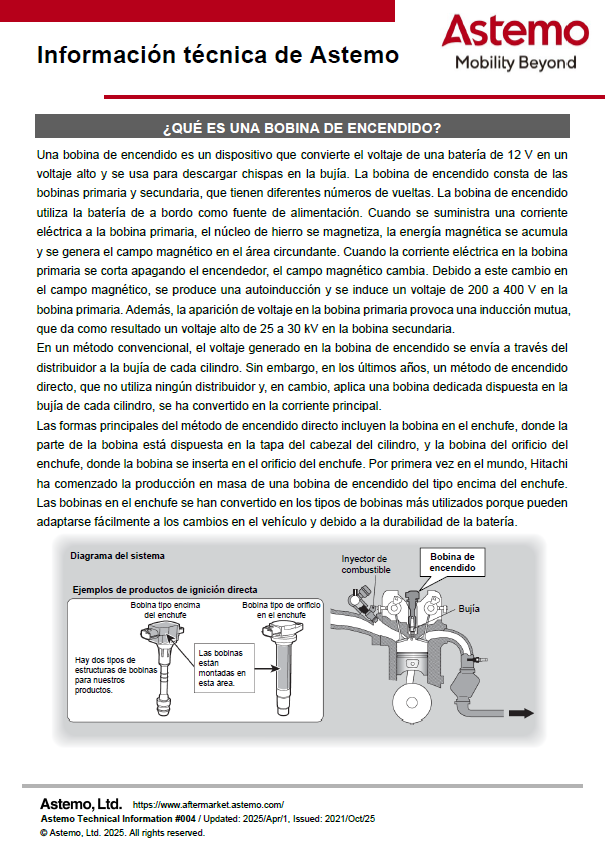 ¿QUÉ ES UNA BOBINA DE ENCENDIDO?