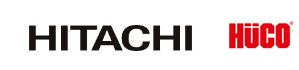 Hitachi logo and Hüco logo