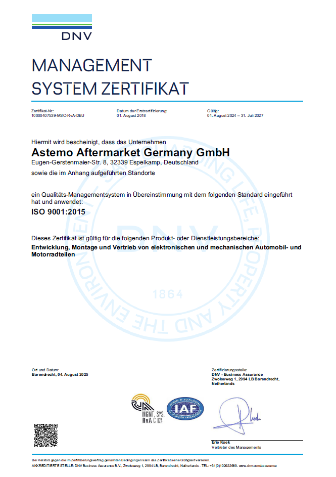 DIN EN ISO 9001:2015