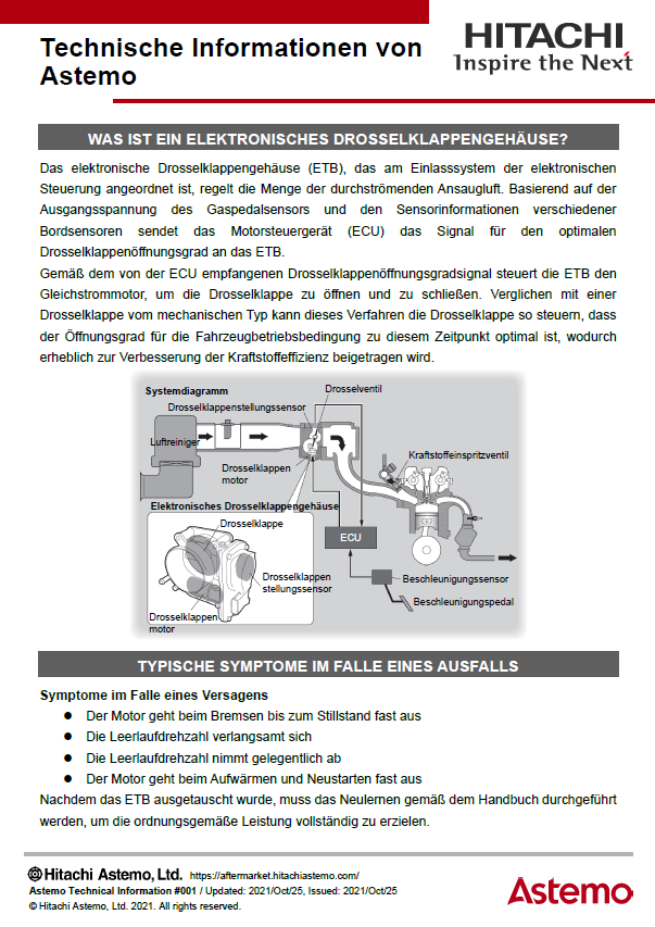 WAS IST EIN ELEKTRONISCHES DROSSELKLAPPENGEHÄUSE?