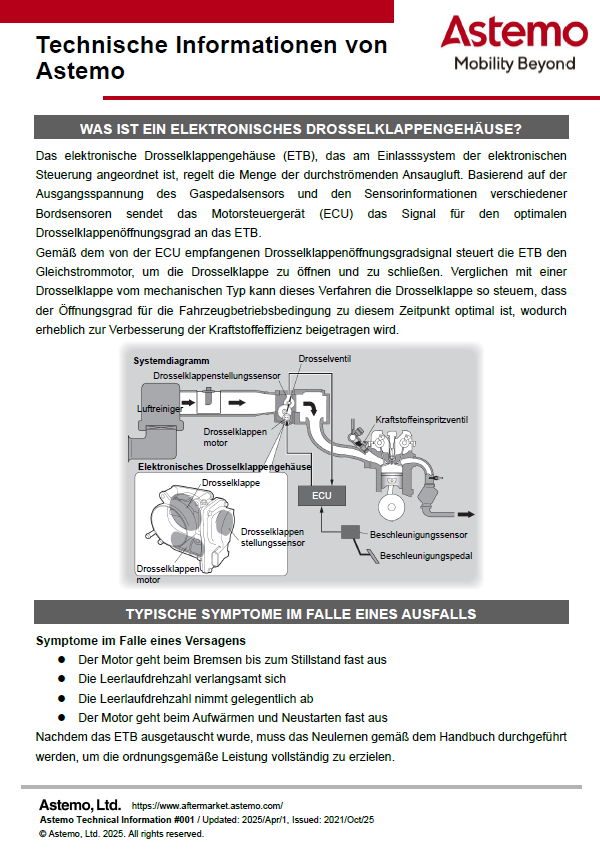 WAS IST EIN ELEKTRONISCHES DROSSELKLAPPENGEHÄUSE?