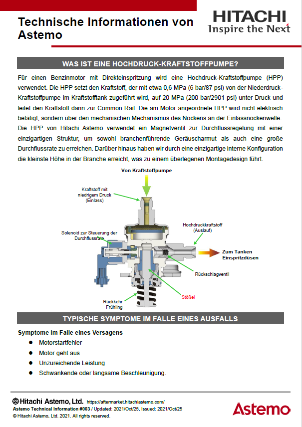 WAS IST EINE HOCHDRUCK-KRAFTSTOFFPUMPE?