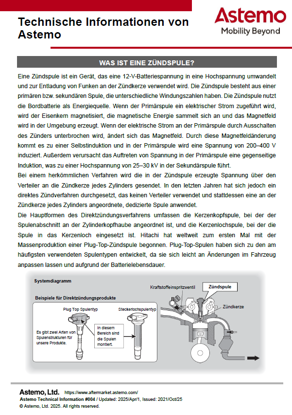 WAS IST EINE ZÜNDSPULE?