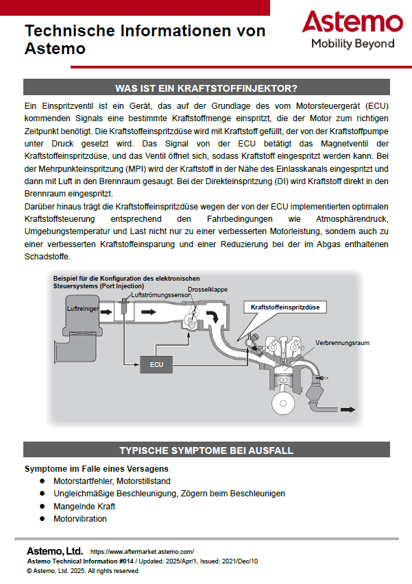 WAS IST EIN KRAFTSTOFFINJEKTOR?