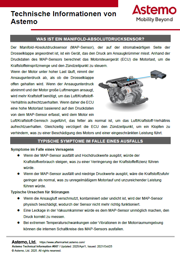 WAS IST EIN MANIFOLD-ABSOLUTDRUCKSENSOR?