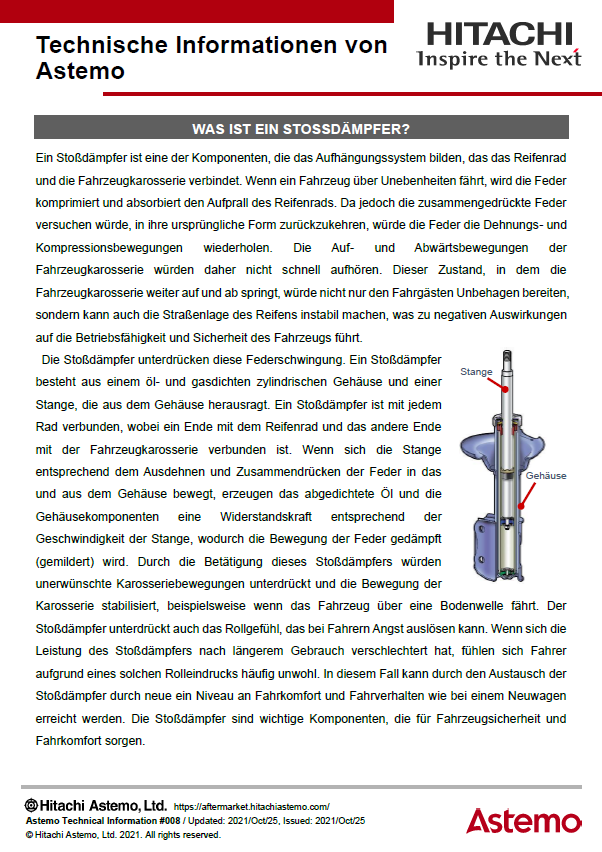 WAS IST EIN STOSSDÄMPFER?