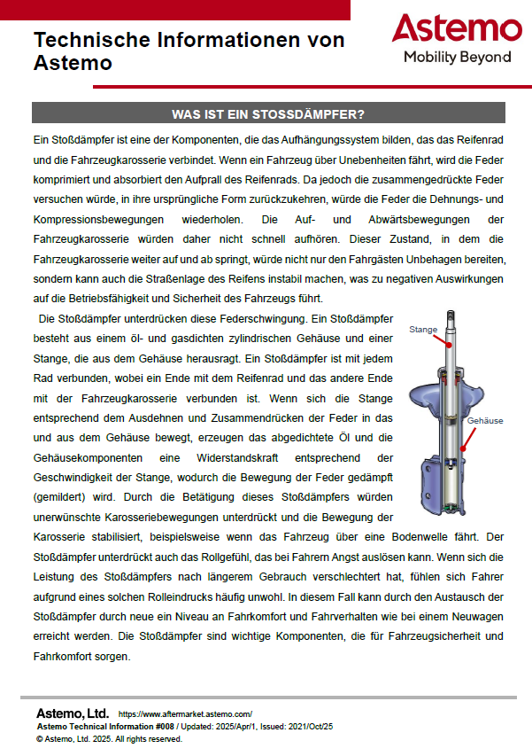 WAS IST EIN STOSSDÄMPFER?