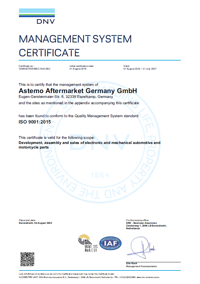 DIN EN ISO 9001:2015