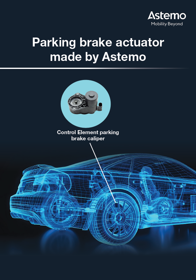 Parking brake actuator made by Astemo
