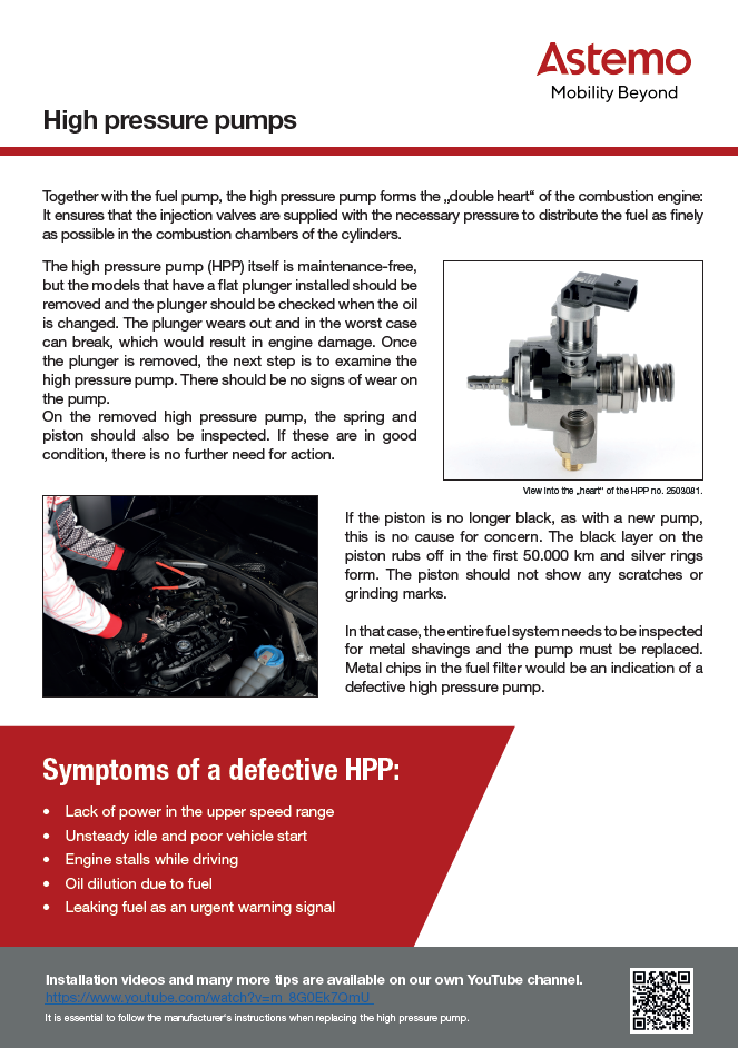 High pressure pumps article