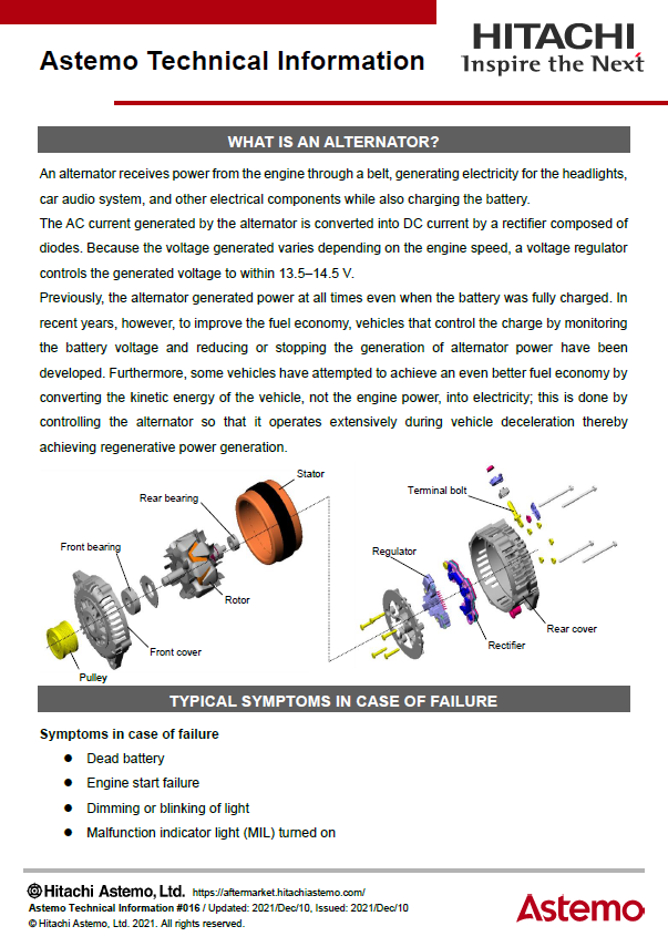 WHAT IS AN ALTERNATOR?