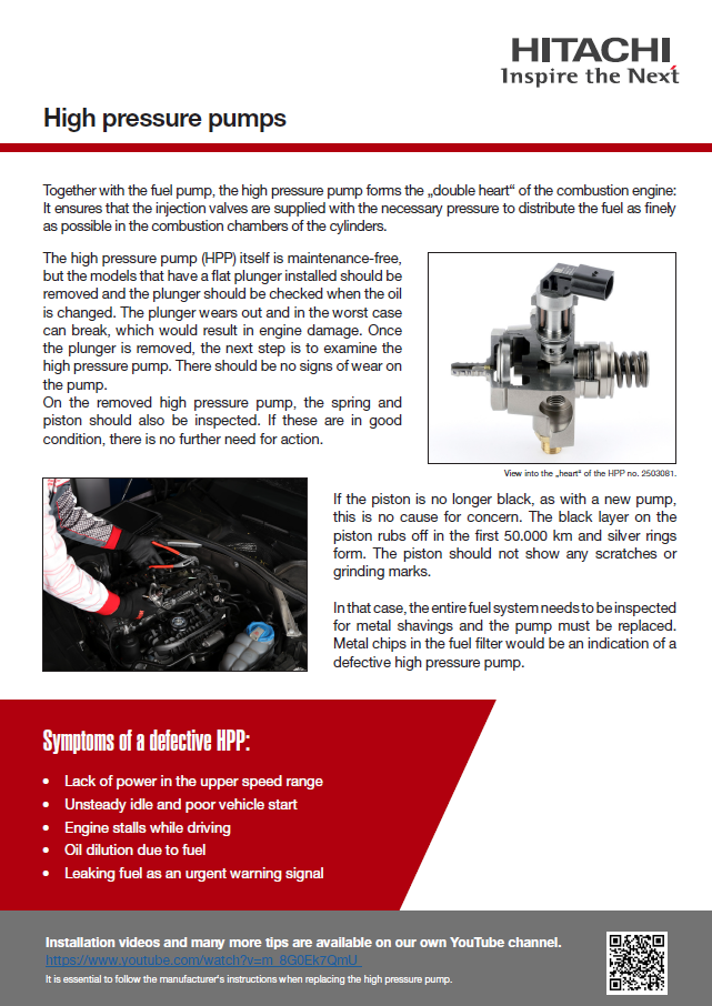 High pressure pumps article
