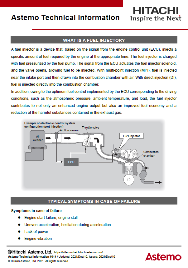 WHAT IS A FUEL INJECTOR?