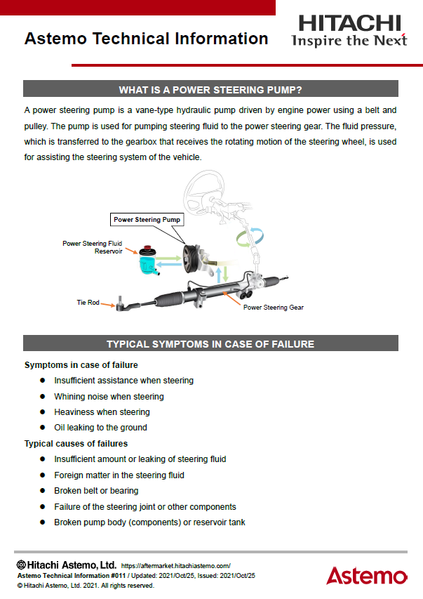 WHAT IS A POWER STEERING PUMP?