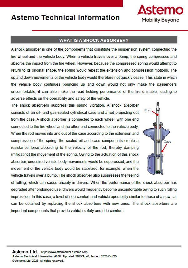 WHAT IS A SHOCK ABSORBER?