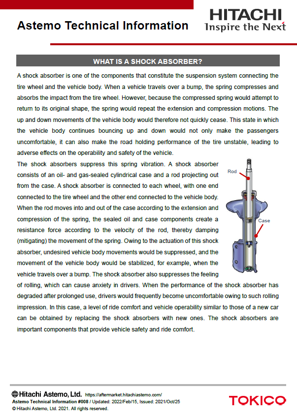 WHAT IS A SHOCK ABSORBER?