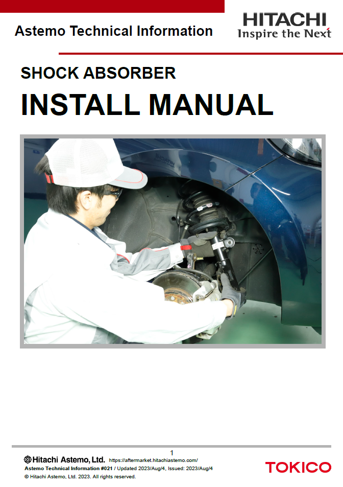 SHOCK ABSORBER INSTALL MANUAL