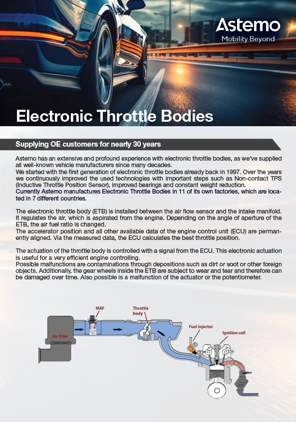 Válvulas de Mariposa Electrónicas