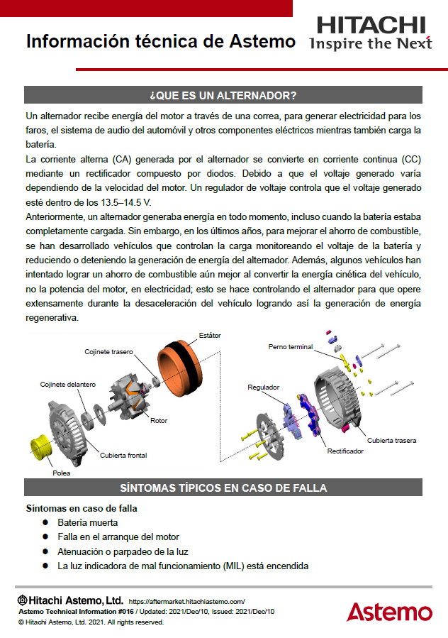 ¿ QUE ES UN ALTERNADOR?