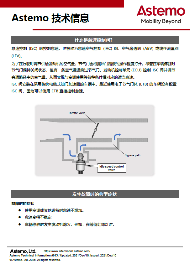 什么是怠速控制阀？